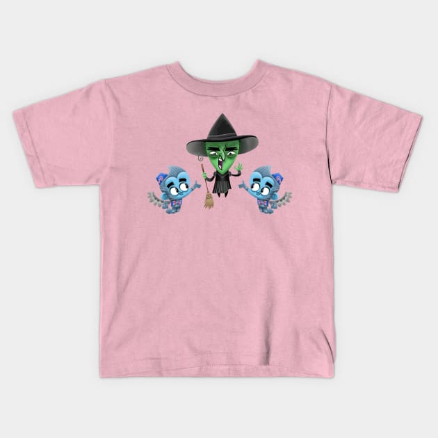 Wicked Witch Kids T-Shirt by Xander13